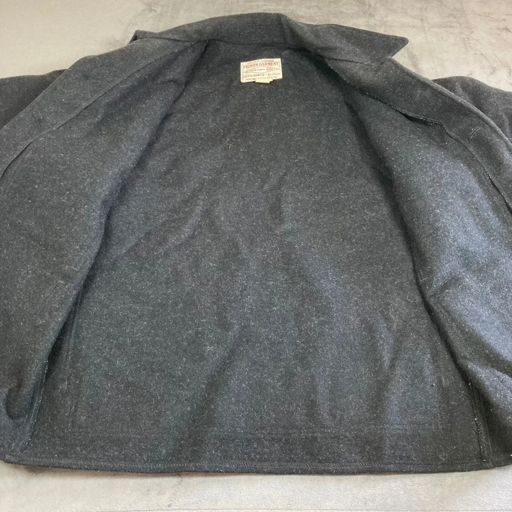 Vintage C.C.Filson Double Mackinaw Cruiser Jacket Mens 100%virgin Wool Size 42/L - Picture 4 of 9